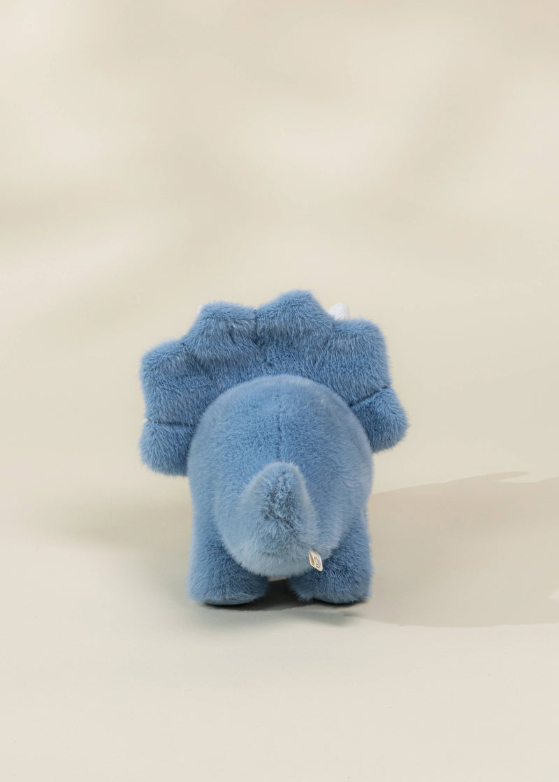 Coco Village Dino Plush Toy | Blue Triceratops