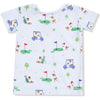 Angel Dear Dog Gone Golf Blue Short Sleeve Loungewear Set