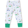 Angel Dear Dog Gone Golf Blue Short Sleeve Loungewear Set