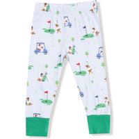 Angel Dear Dog Gone Golf Blue Short Sleeve Loungewear Set