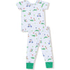 Angel Dear Dog Gone Golf Blue Short Sleeve Loungewear Set