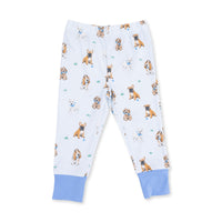 Angel Dear Bestie Dogs Blue Short Sleeve Loungewear Set