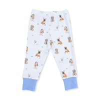 Angel Dear Bestie Dogs Blue Short Sleeve Loungewear Set