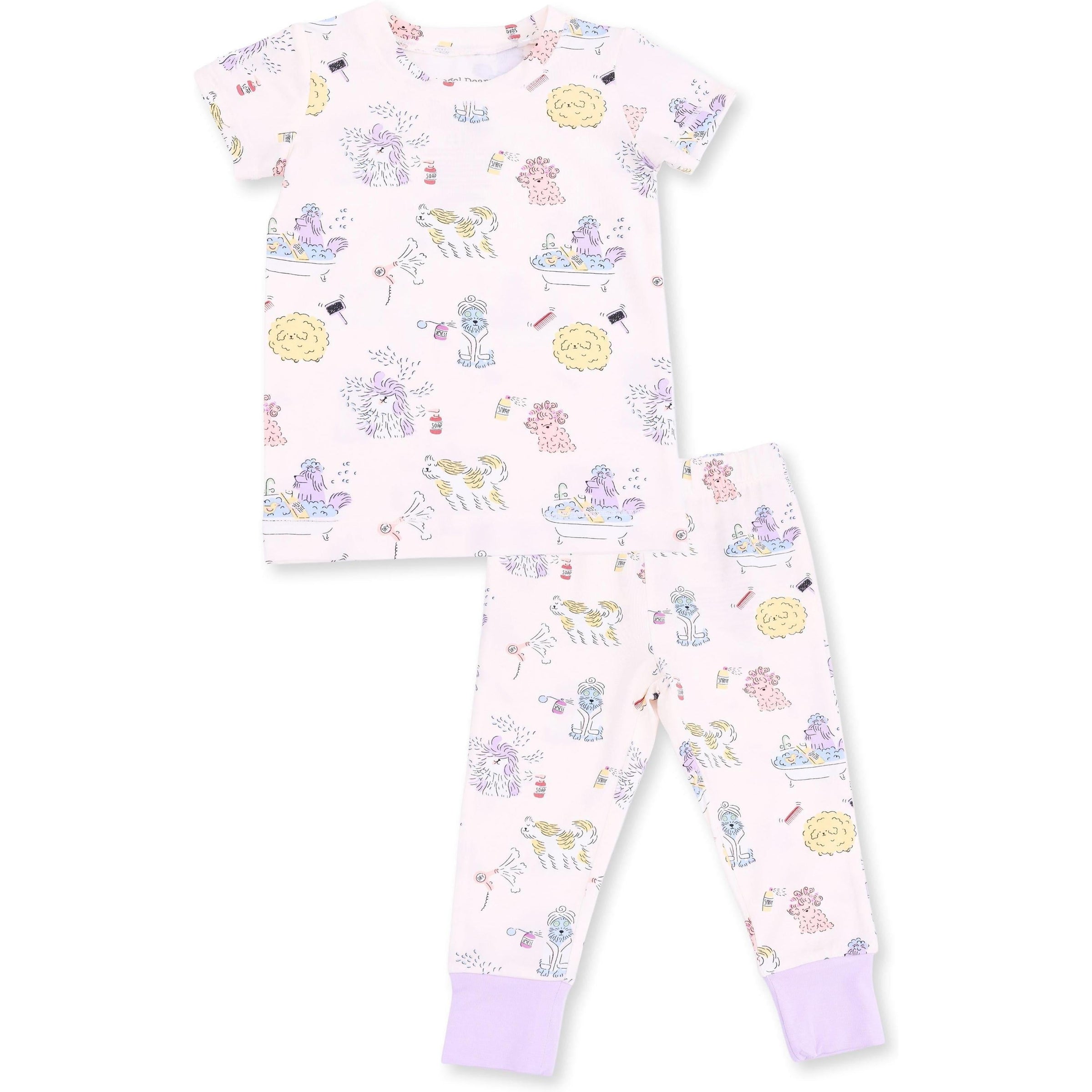 Angel Dear Spa Dogs Short Sleeve Loungewear Set
