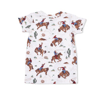 Angel Dear Buckaroo Western Short Sleeve Loungewear Set