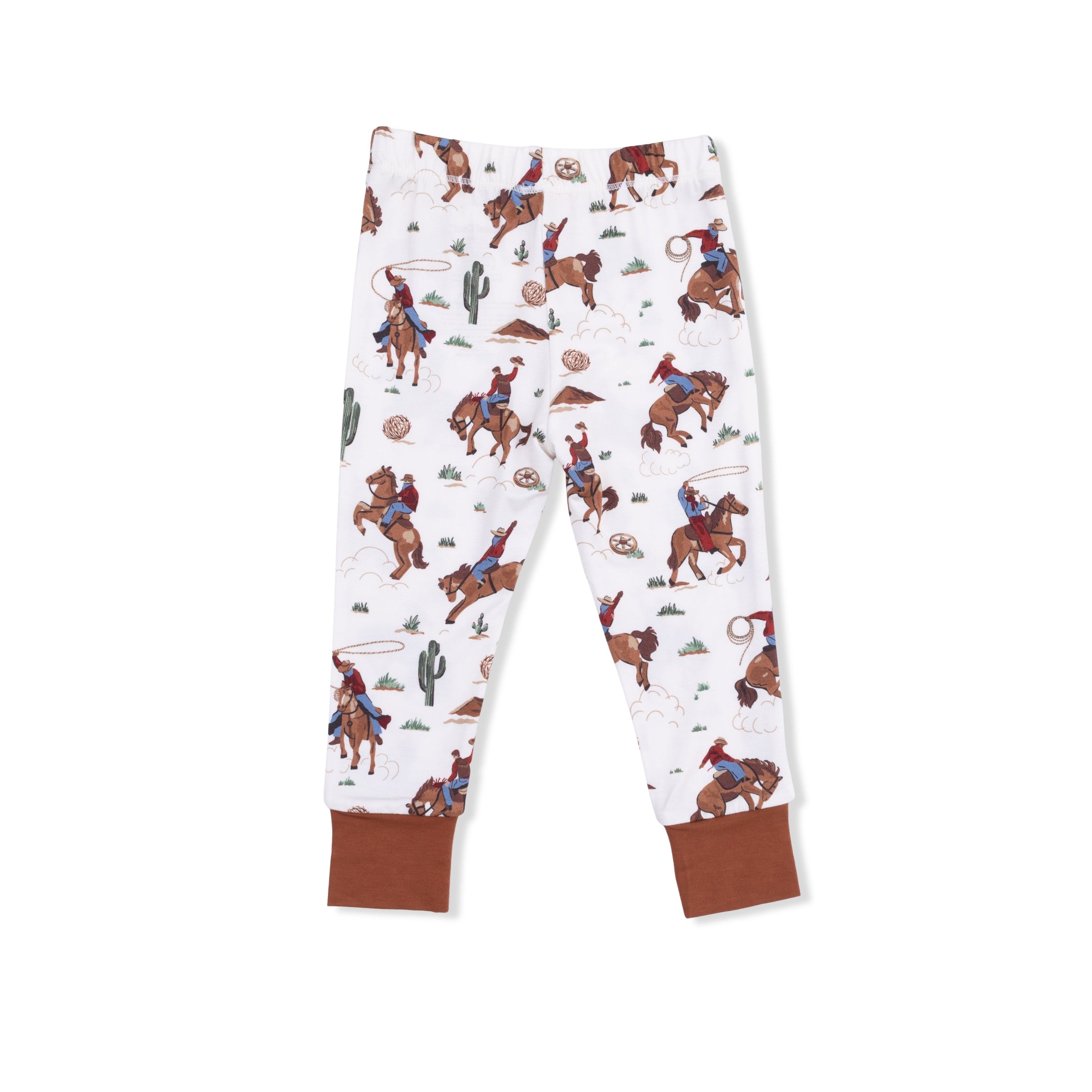 Angel Dear Buckaroo Western Short Sleeve Loungewear Set