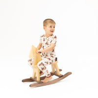 Angel Dear Buckaroo Western Short Sleeve Loungewear Set