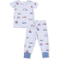 Angel Dear Construction Vehicles Short Sleeve Loungewear Set
