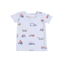 Angel Dear Construction Vehicles Short Sleeve Loungewear Set