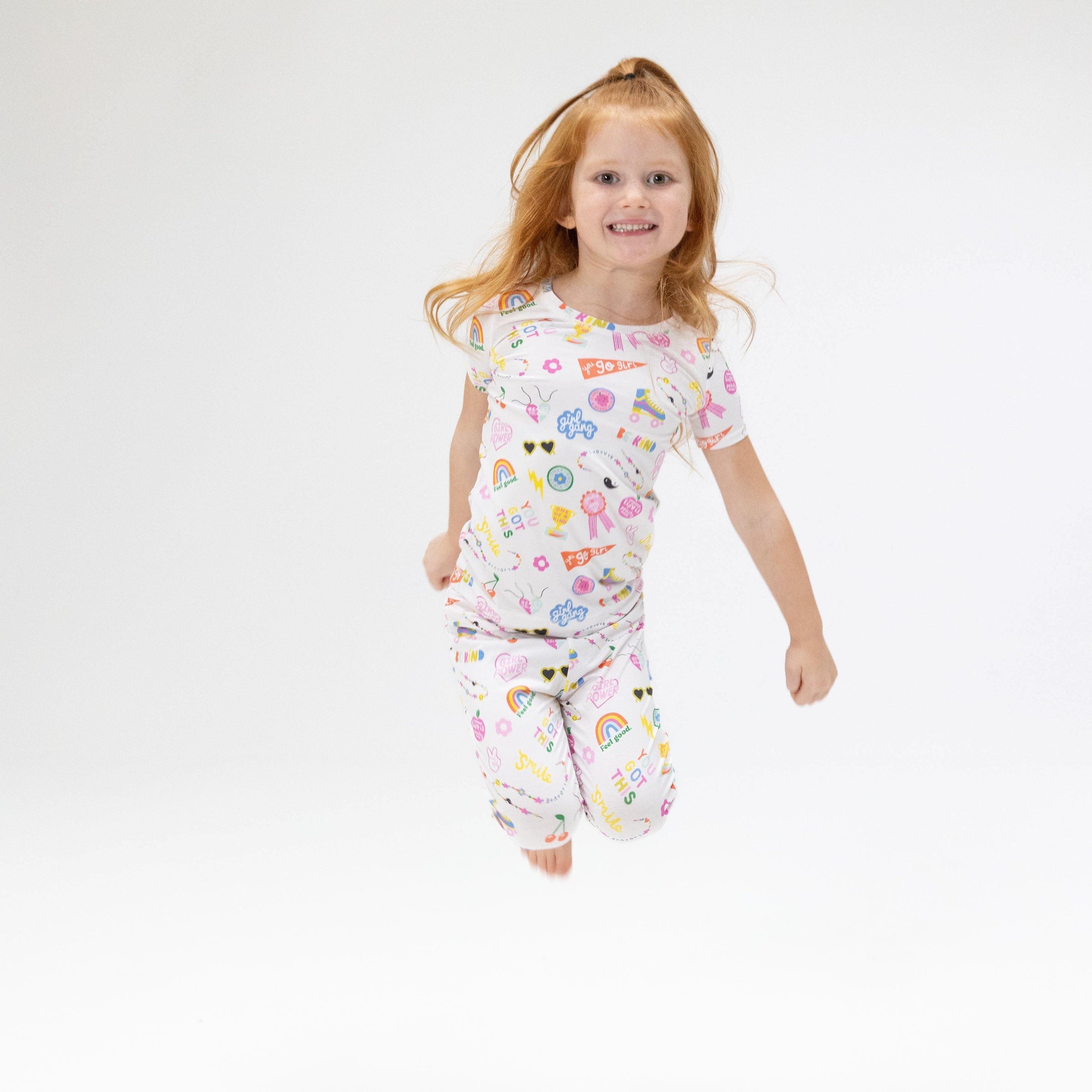 Angel Dear Girl Power Short Sleeve Loungewear Set