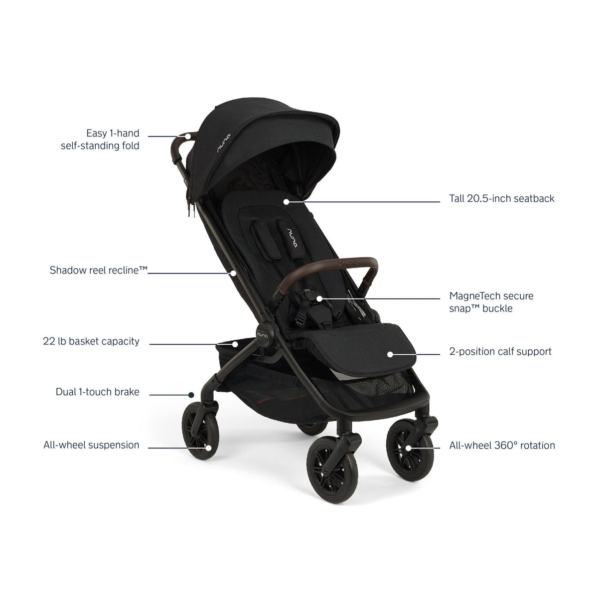 Nuna TRVL 360° Stroller | PRE-SALE | SHIPS LATE NOVEMBER