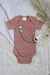 Itzy Ritzy Sweetie Strap Silicone One-Piece Pacifier Clips