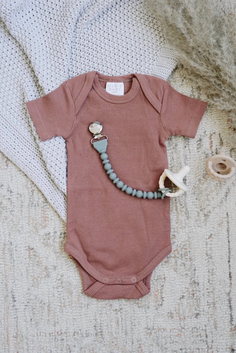 Itzy Ritzy Sweetie Strap Silicone One-Piece Pacifier Clips