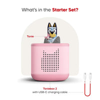 Tonies Bluey Toniebox 2 Cloud Pink Starter Set