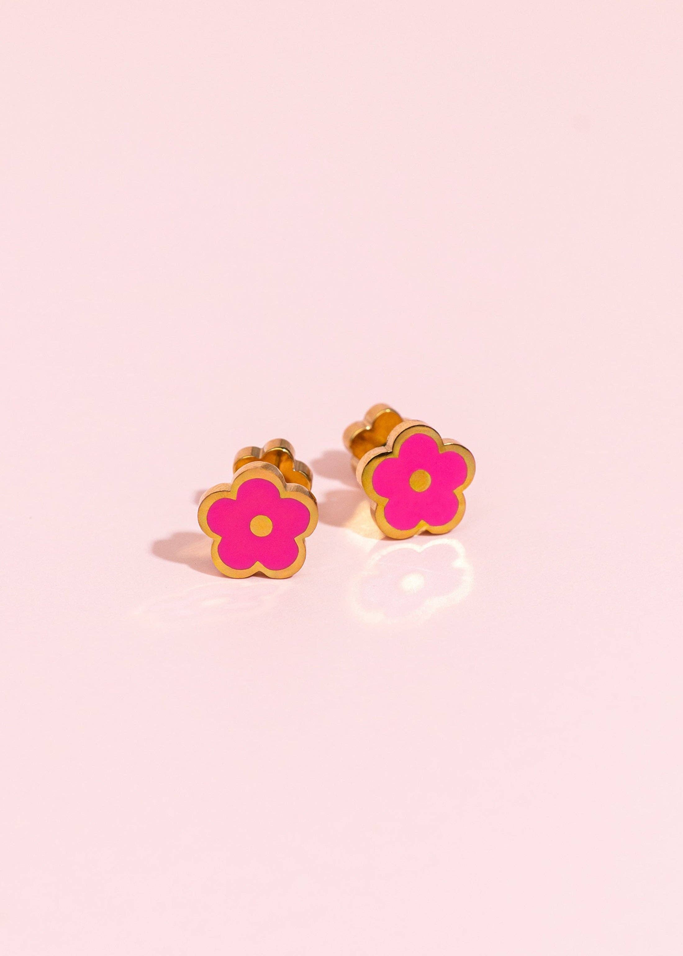 Pierced Co - Hot Pink Flower