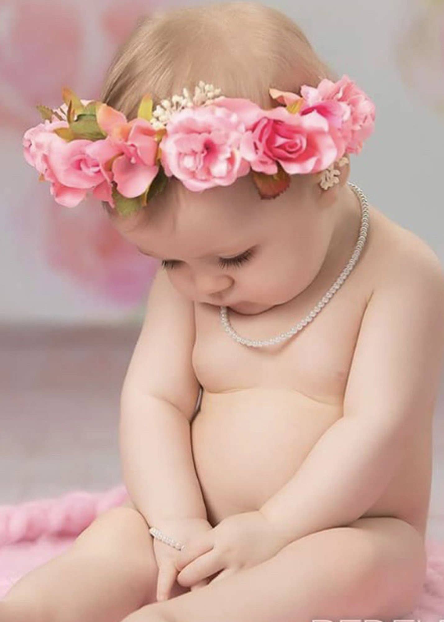 Cherished Moments - Girls Sterling Silver Strand of Pearls Kids Necklace