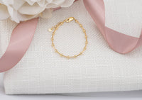 Cherished Moments - Kids 14K Gold-Plated Baby, Girls, or Mom and Me Bracelet