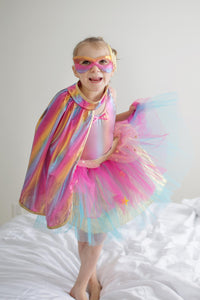 Great Pretenders Super-duper Tutu/Cape/Mask, Pink & Gold