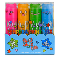 The Pencil Grip Kwik Stix Paint Sticks Cuties, Set of 12 Colors