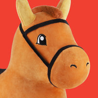 iPlay iLearn Bouncy Pals Brown Horse