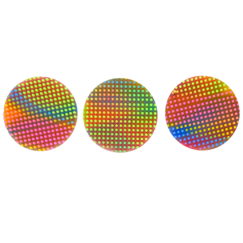 The Pencil Grip Silicone Zen Dots, Neon,  Textured Fidget Strips, 3 Pack