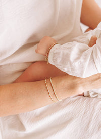 Cherished Moments - Kids 14K Gold-Plated Baby, Girls, or Mom and Me Bracelet