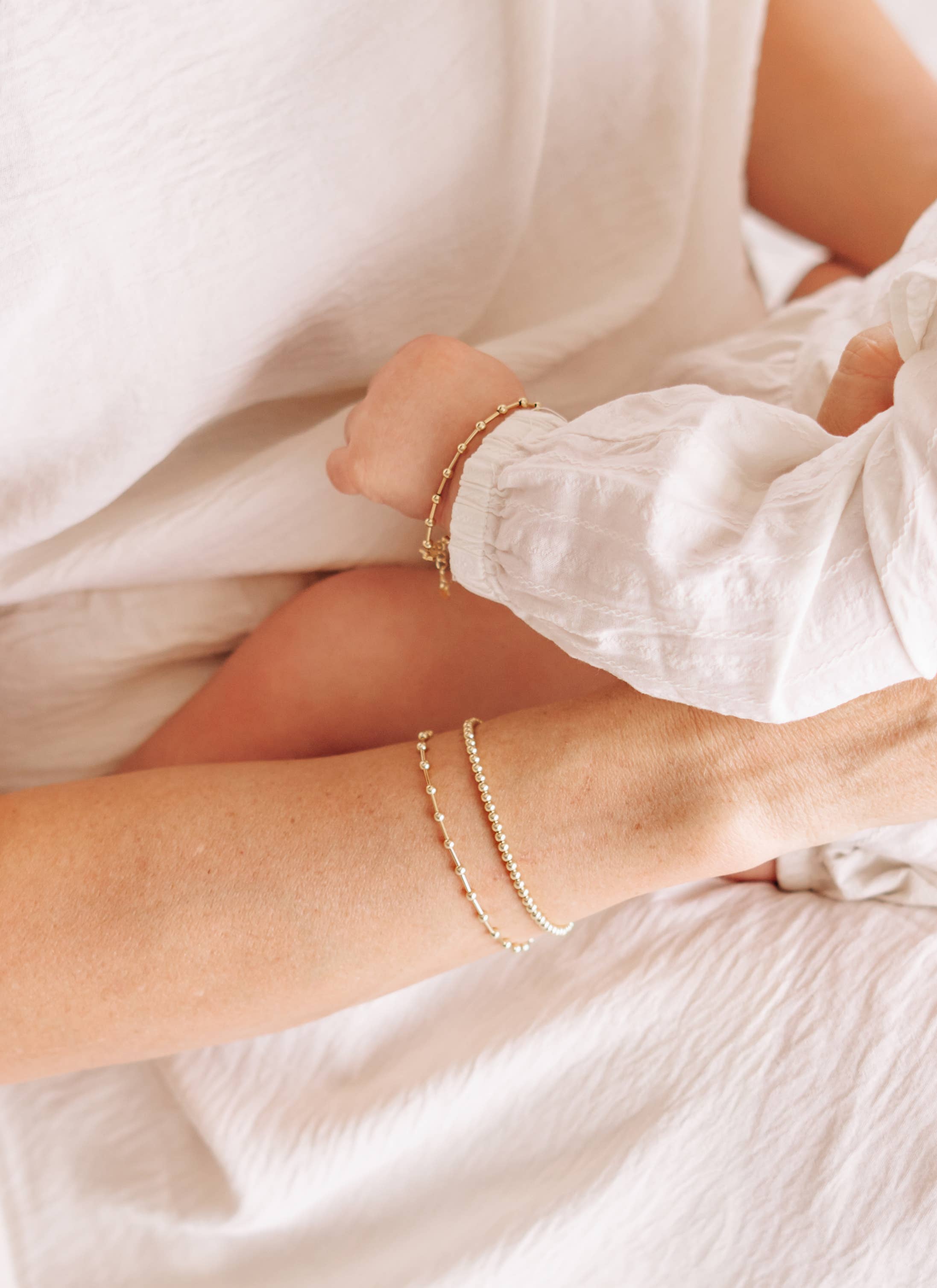 Cherished Moments - Kids 14K Gold-Plated Baby, Girls, or Mom and Me Bracelet