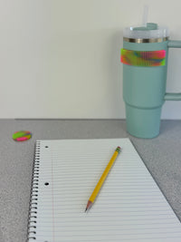 The Pencil Grip Silicone Zen Dots, Neon,  Textured Fidget Strips, 3 Pack