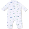 Angel Dear Baby Golf Carts Blue Polo Romper