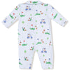 Angel Dear Dog Gone Golf Blue Polo Romper