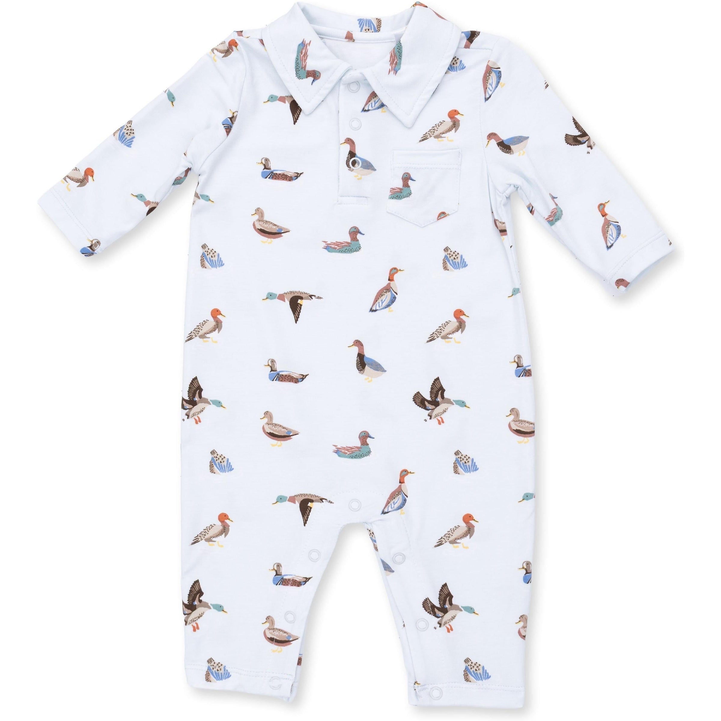Angel Dear American Ducks Polo Romper