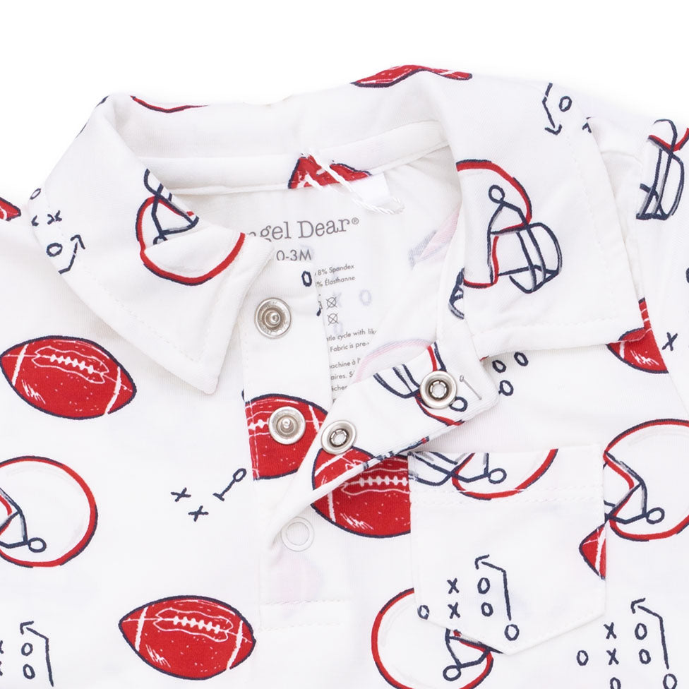 Angel Dear Touchdown Time Polo Romper