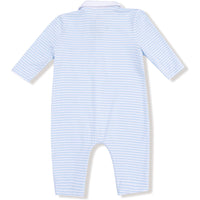Angel Dear Baby Golf Carts Blue Polo Romper