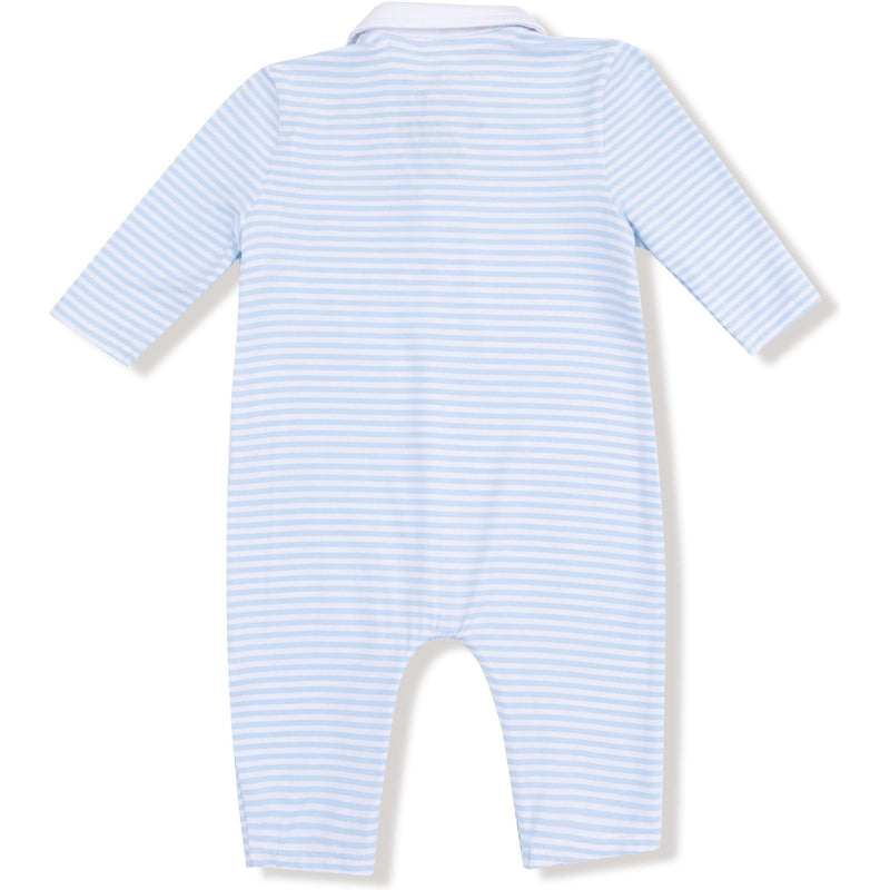 Angel Dear Baby Golf Carts Blue Polo Romper
