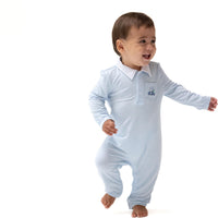 Angel Dear Baby Golf Carts Blue Polo Romper