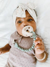 Itzy Ritzy Sweetie Strap Silicone One-Piece Pacifier Clips