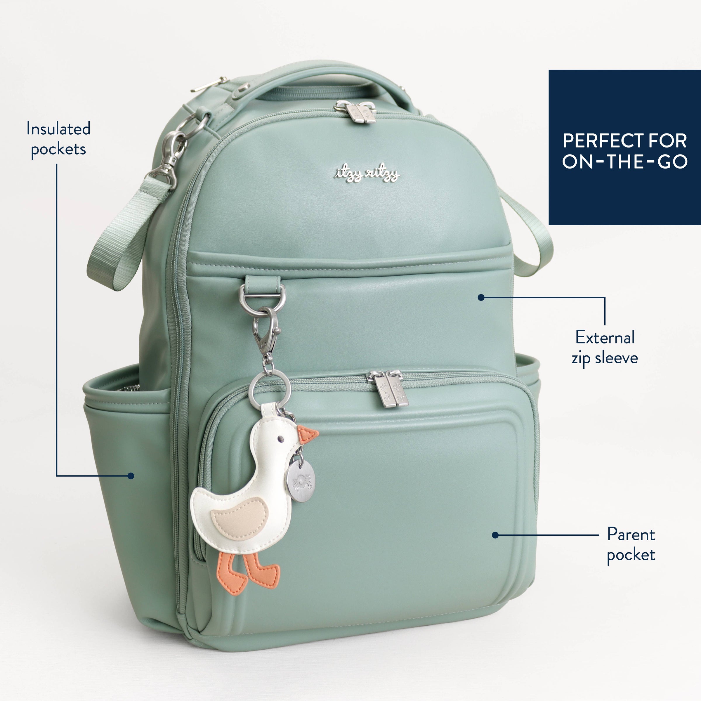 Itzy Ritzy Silly Goose Boss Plus™ Backpack Diaper Bag