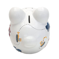 Child To Cherish® - White Construction Large Piggy Bank