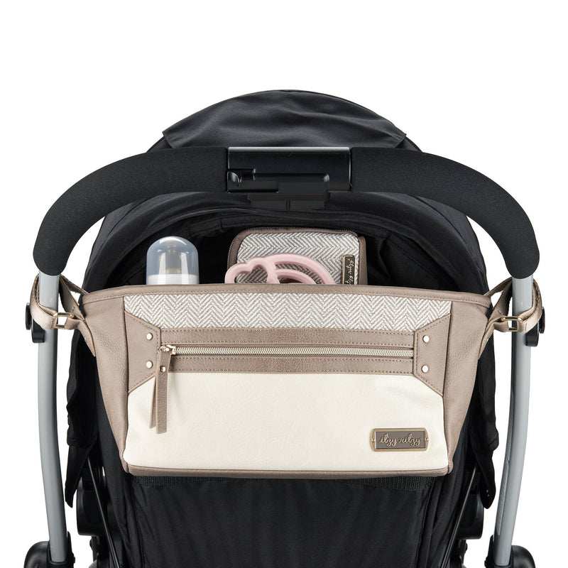 Itzy Ritzy Vanilla Latte Travel Stroller Caddy