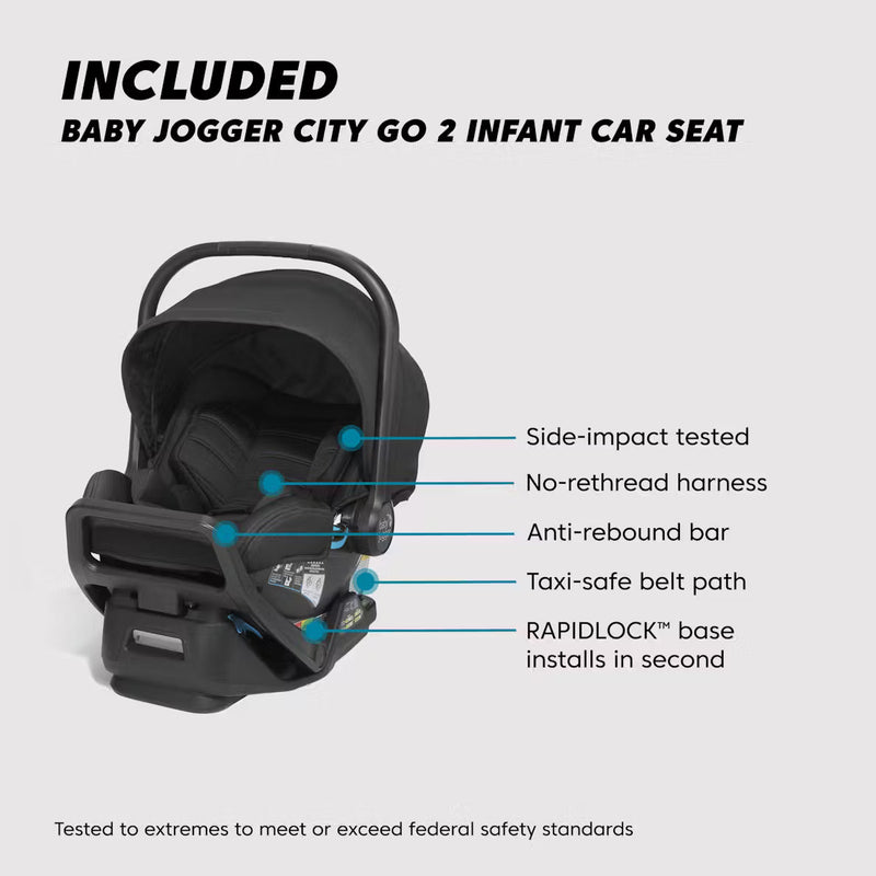 Baby Jogger City Select 2 Travel System + Infant Essentials Bundle | Eco Collection