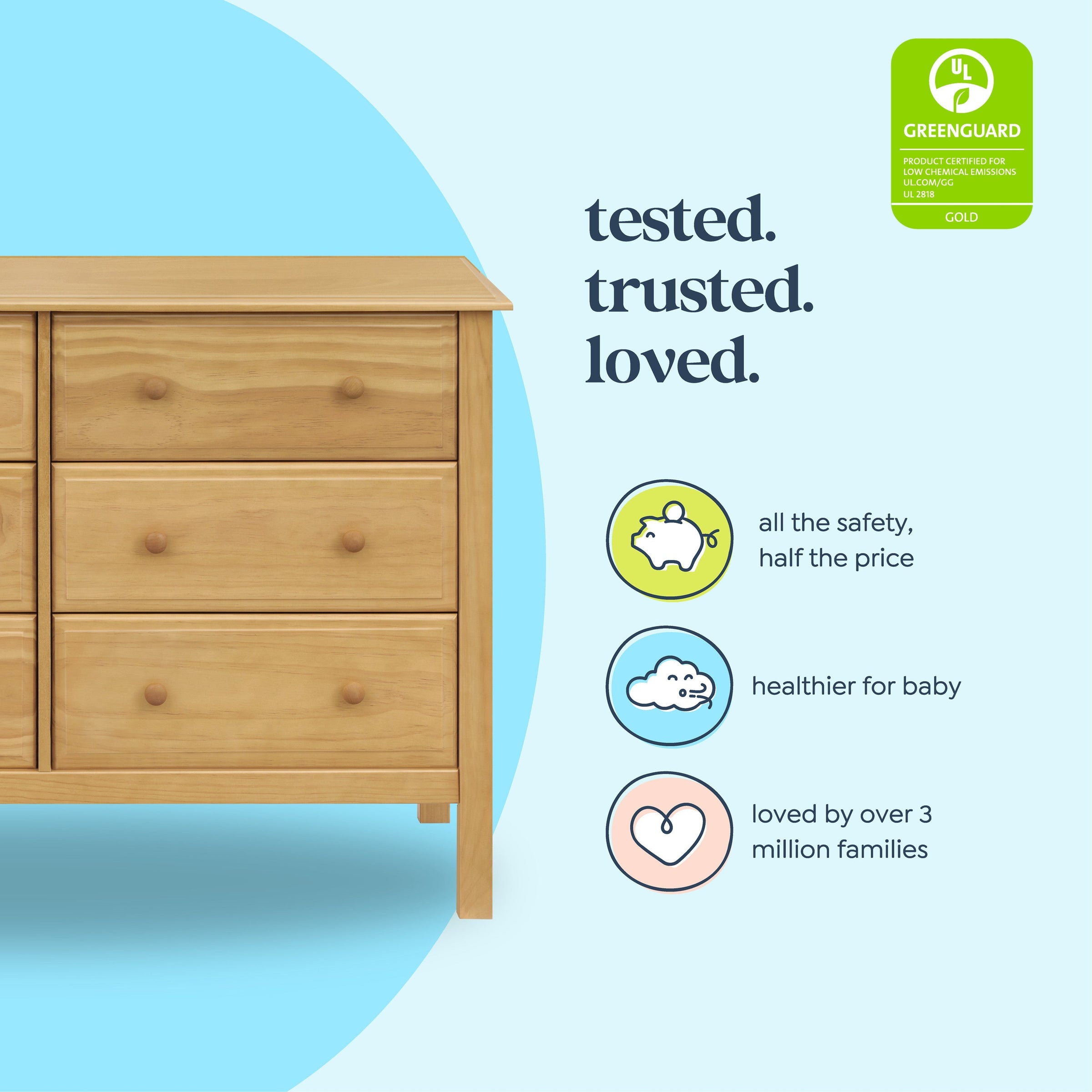 DaVinci Jayden 6-Drawer Double Wide Dresser