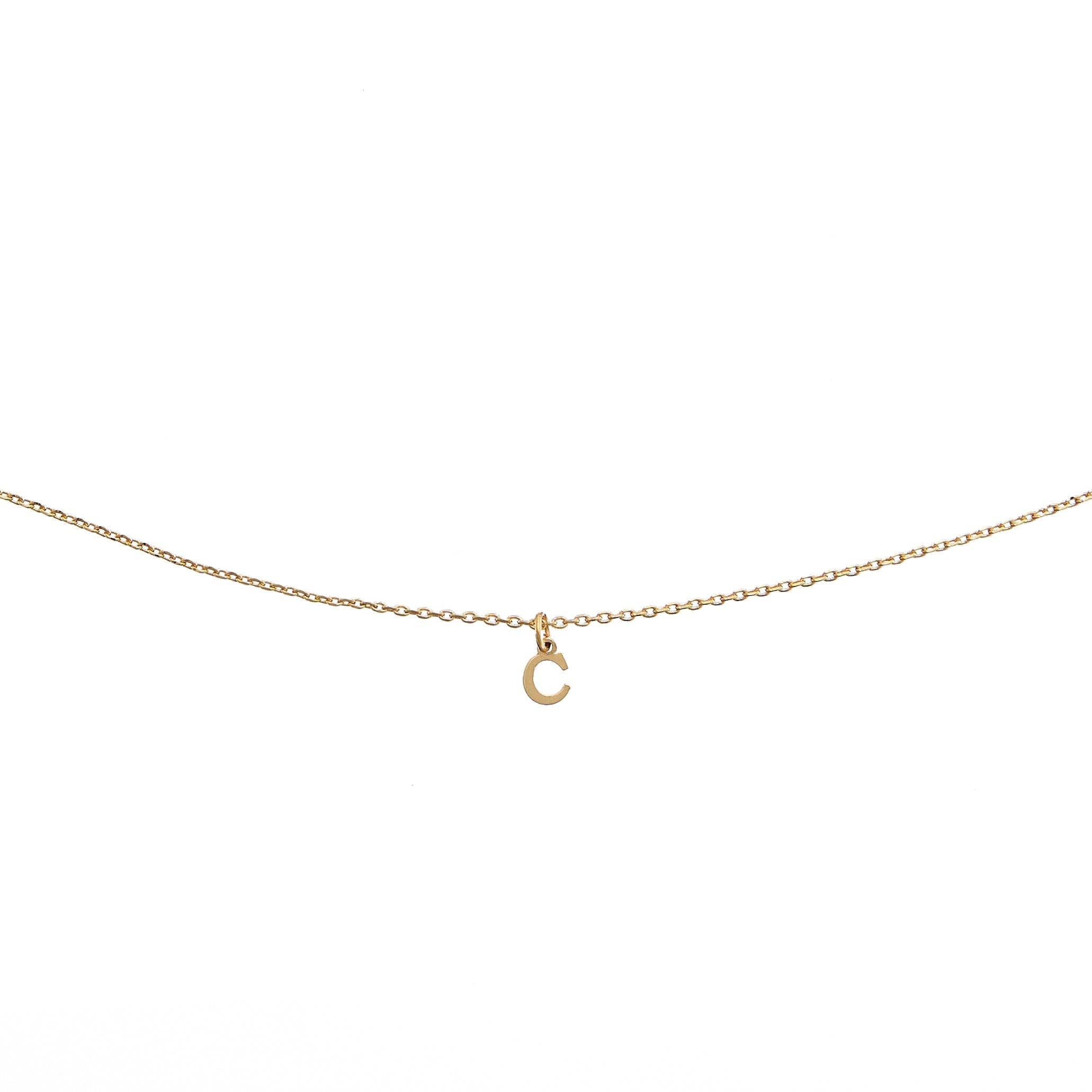 Brenda Grands Waterproof Jewelry - Waterproof Dainty Gold Initial Necklace