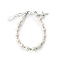 Cherished Moments - Sterling Silver Girls First Communion Cross Bracelet FCB-12