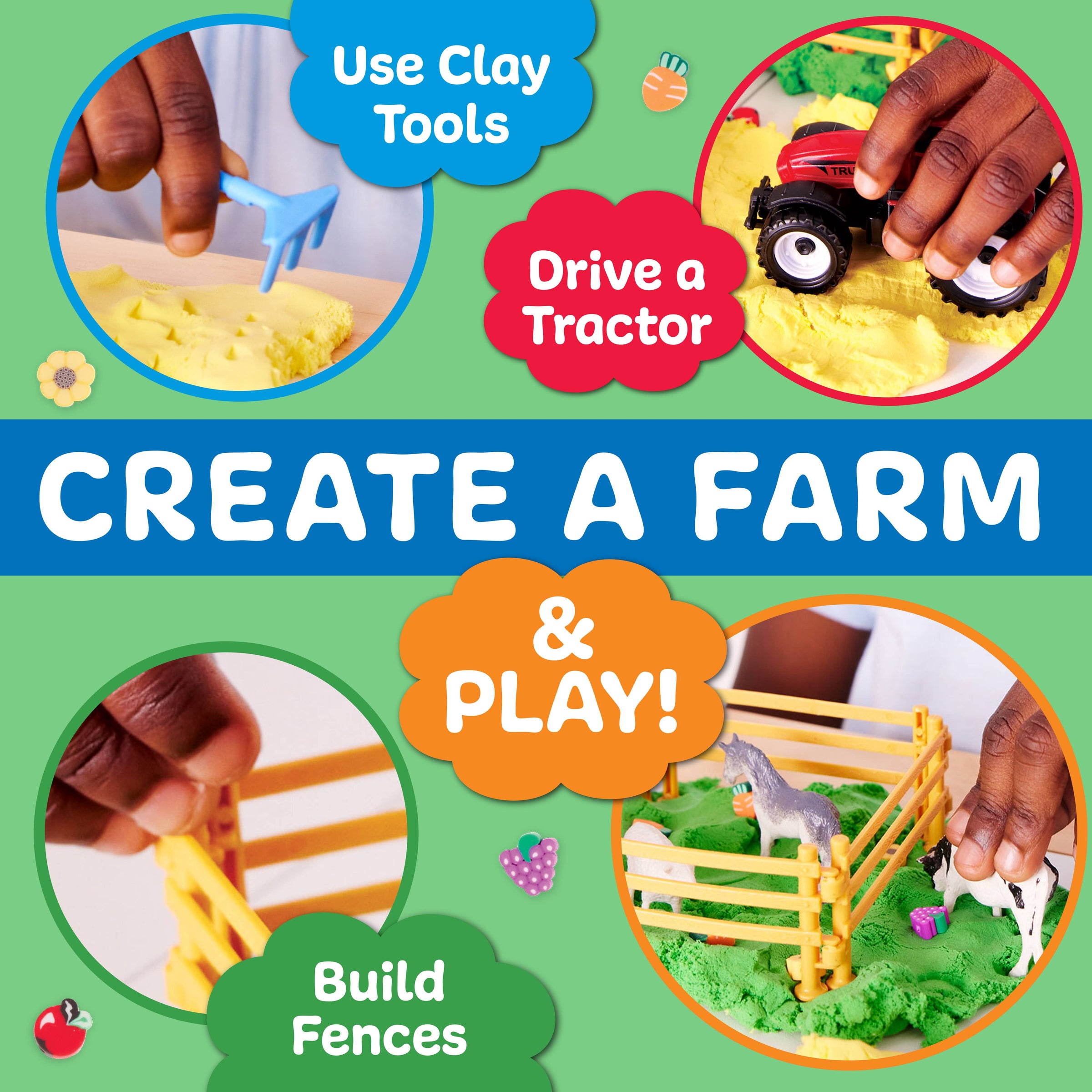 Faber-Castell / Creativity for Kids - Sensory Pack Farm On the Go Sensory Play Set for Kids