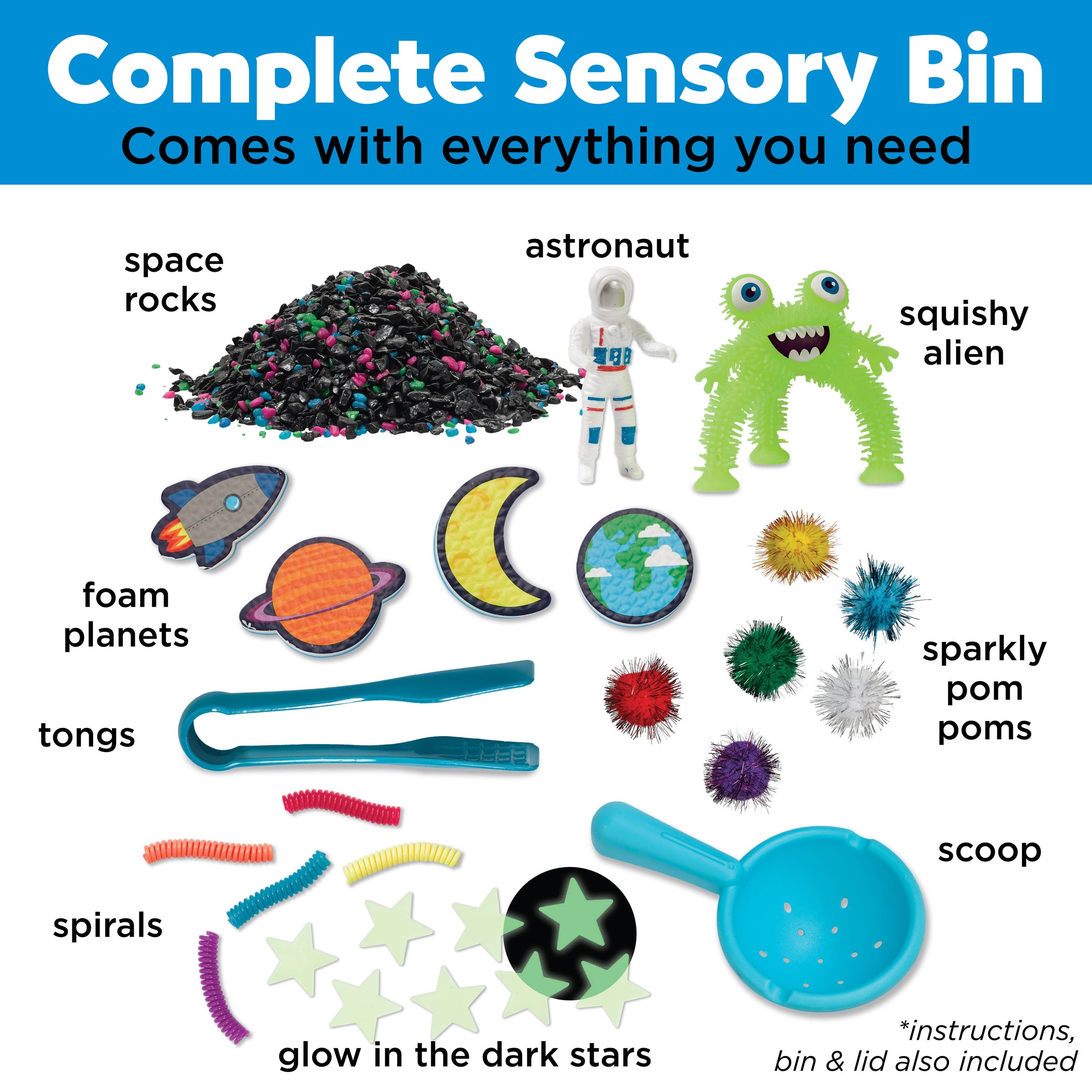 Faber-Castell / Creativity for Kids - Sensory Bin Outer Space Activity Bin for Kids