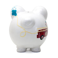 Child To Cherish® - Firetruck Large Piggy Bank