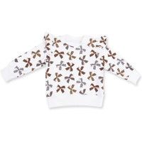 Angel Dear Leopard French Terry Ruffle Sweatshirt
