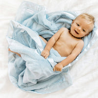 Saranoni Satin Border Receiving Blankets