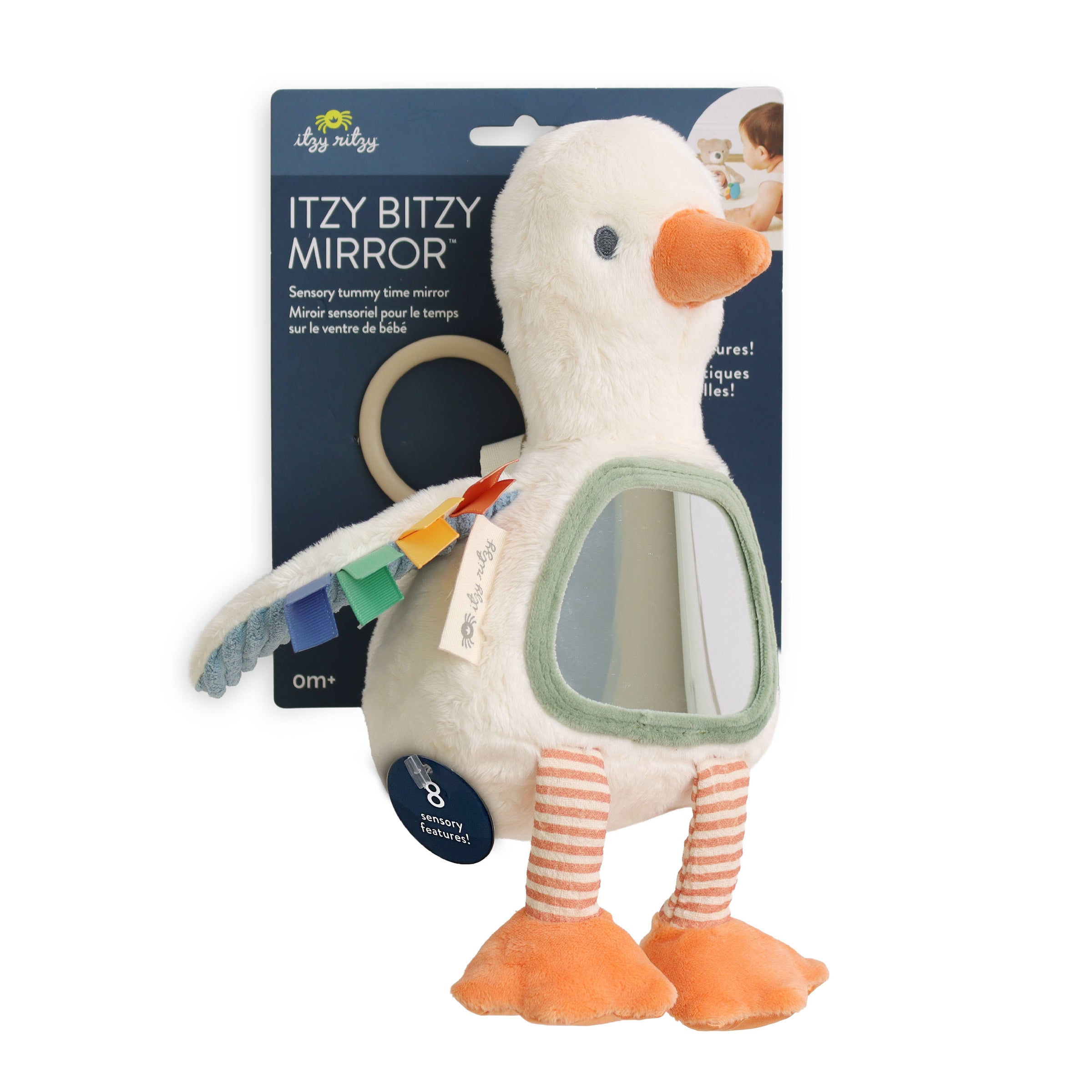 Itzy Ritzy Itzy Bitzy Mirror™ Sensory Tummy Time Mirror | Goose