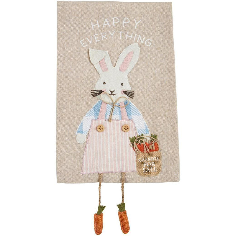 Mud Pie Happy Everything Dangle Towel